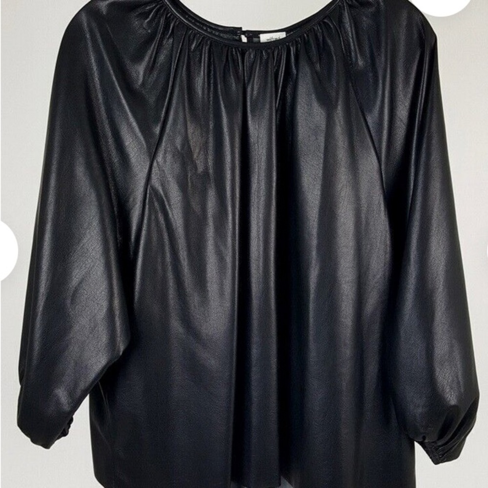 Aritzia vegan (faux) leather painter’s smock - feels like Kid
